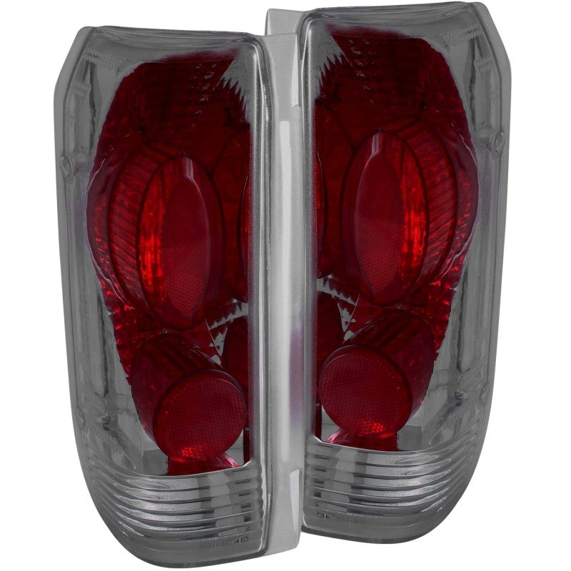 ANZO 1989-1996 Ford F-150 Taillights Smoke - anz211173