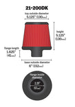 AEM 2.25 inch Short Neck 5 inch Element Filter Replacement - aem21-200DK