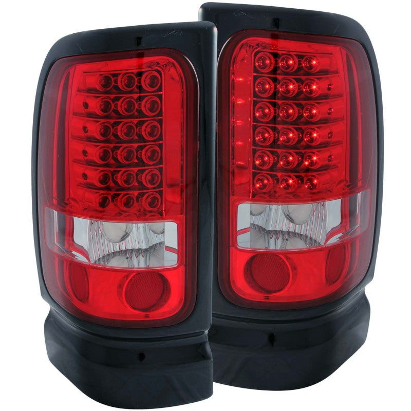 ANZO 1994-2001 Dodge Ram LED Taillights Red/Clear - anz311052
