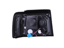 ANZO 1992-1996 Ford F-150 Projector Headlights w/ Halo Black w/ Side Markers and Parking Lights - anz111184