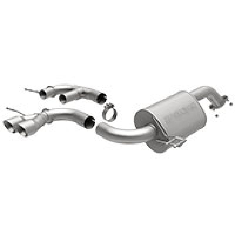 MagnaFlow 12 Hyundai Veloster Dual Center Rear Exit Stainless Cat Back Performance Exhaust - mag15123