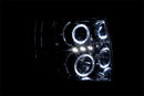 ANZO 2007-2013 Chevrolet Silverado 1500 Projector Headlights w/ Halo Chrome - anz111199