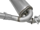 aFe Rebel Series 2.5in 409 SS Cat-Back Exhaust w/ Polished Tips 07+ Jeep Wrangler (JK) V6 3.6L/3.8L - afe49-48062-P