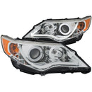 ANZO 2012-2013 Toyota Camry Projector Headlights w/ Halo Chrome - anz121513
