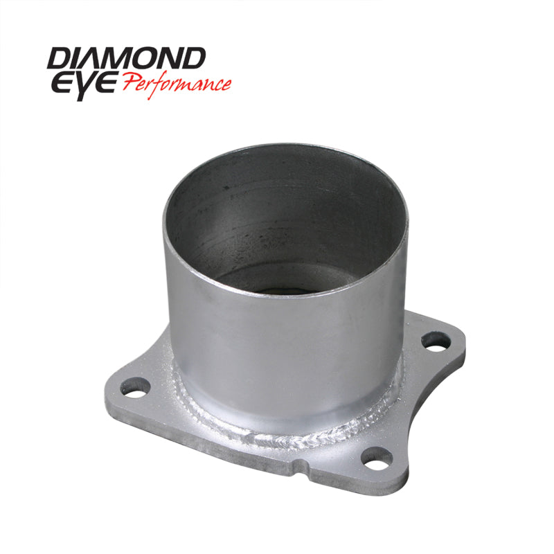 Diamond Eye ADAPTER 4-BOLT FLANGE 4in INNER DIA CLAMP-ON AL: 01-05 CHEVY/GMC 6.6L 2500/3500 CHV-FBA - dep321045