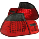 ANZO 1999-2001 BMW 3 Series E46 LED Taillights Red/Smoke 2pc - anz321126