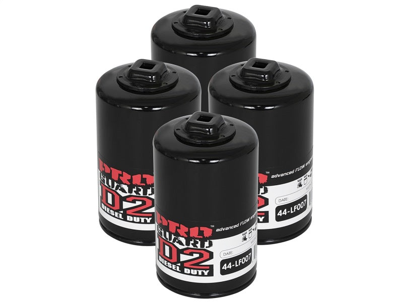 aFe Pro GUARD D2 Oil Filter 97-08 Ford Trucks V6 4.2L / V8 4.6L (4 Pack) - afe44-LF007-MB