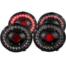 ANZO 2005-2010 Chevrolet Corvette LED Taillights Black 4pc - anz321169