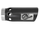 aFe Power Intercooled Tip Stainless Steel - Black 4in In x 5in Out x 12in L Bolt-On - afe49T40501-B121