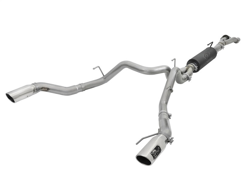 aFe MACHForce-XP 3in to 3-1/2in 304 SS Cat-Back Exhaust w/Polished Tips 17-18 Ford F-150 Raptor 3.5L - afe49-33094-P