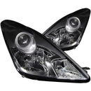 ANZO 2000-2005 Toyota Celica Crystal Headlights Black - anz121122