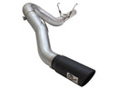 aFe MACHForce XP Exhaust Large Bore 5in DPF-Back SS 13-15 Dodge Trucks L6-6.7L (td) *Black Tip - afe49-42051-1B