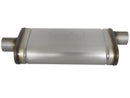 aFe MACHForce XP SS Muffler 2.5in Center Inlet / 2.5in Offset Outlet 18in L x 9in W x4in H Body - afe49M00019