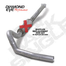 Diamond Eye KIT 4in CB MFLR RPLCMENT PIPE SGL AL: 01-05 CHEVY/GMC 6.6L 2500/3500 - depK4110A-RP