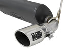 Rebel Series 2.5in 304 SS Cat-Back Exhaust w/ Polished Tips 2018+ Jeep Wrangler (JL) V6 3.6L - afe49-38066-P