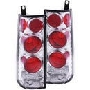 ANZO 1996-2002 Gmc Savana Taillights Chrome - anz211147