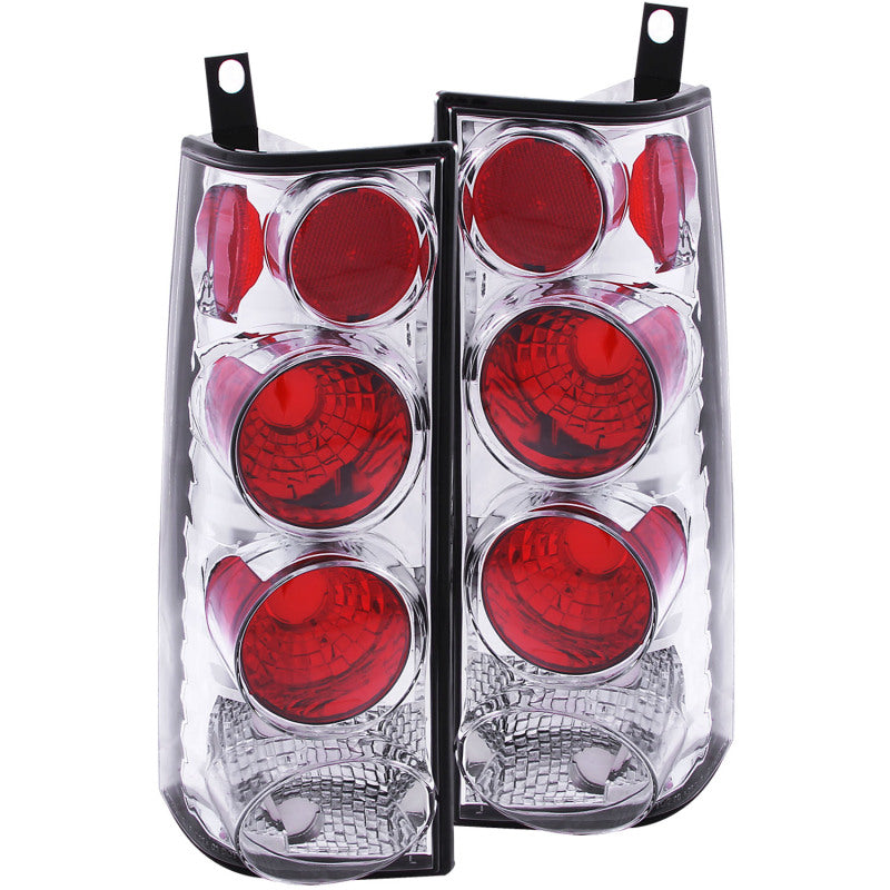 ANZO 1996-2002 Gmc Savana Taillights Chrome - anz211147