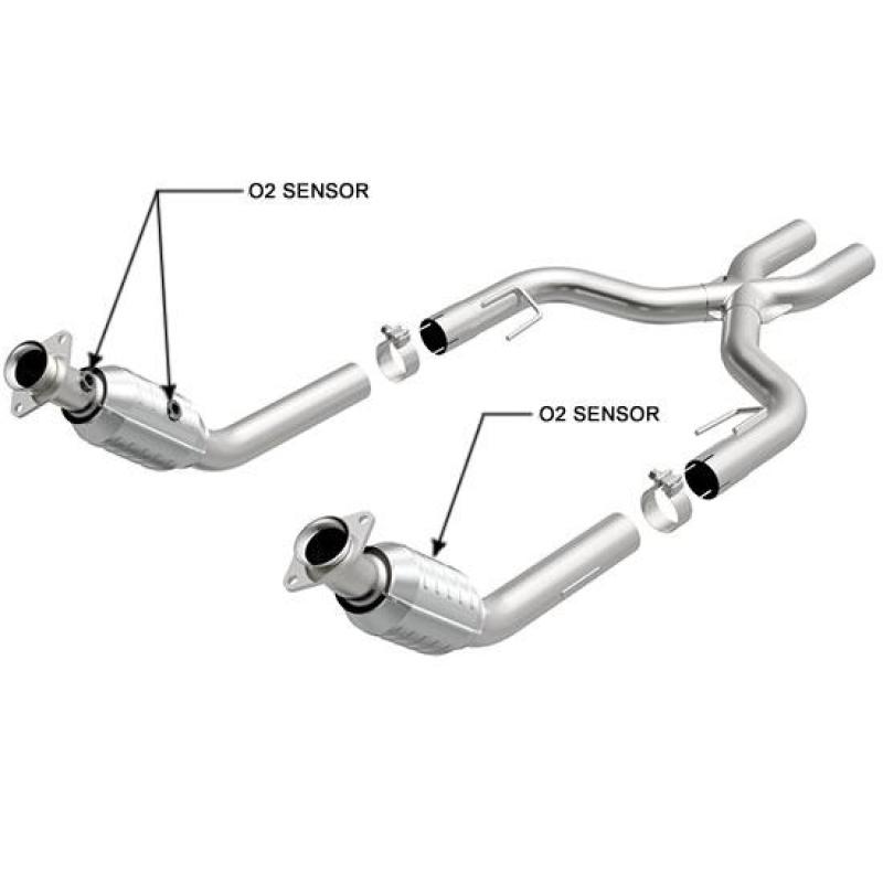 MagnaFlow Conv. DF Tru-X Assy '05 Mustang GT - mag15448