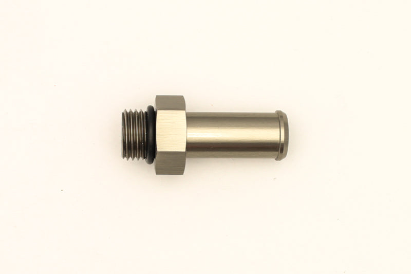 DeatschWerks 6AN ORB Male To 1/2in Barb Fitting (Single Barb - Incl O-Ring) - dw6-02-0503
