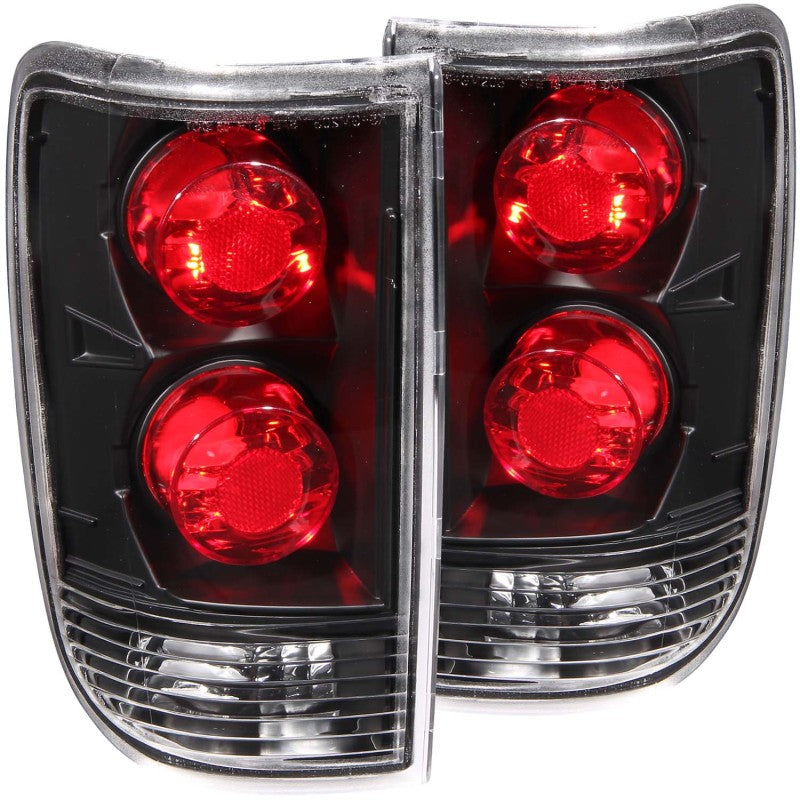 ANZO 1995-2005 Chevrolet Blazer Taillights Black - anz211005