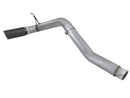 aFe LARGE BORE HD 5in DPF-Back SS Exhaust w/ Black Tip 2016 Nissan Titan 5.0L V8 (td) CC SB - afe49-46112-B