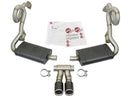 aFe MACHForce-Xp 2in 304 SS Cat-Back Exhaust w/Carbon Fiber Tips 13-16 Porsche Boxster 2.7L/3.4L - afe49-36415-C