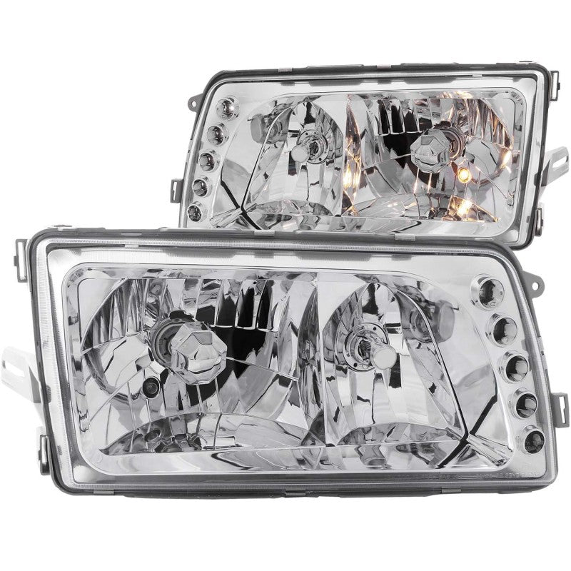 ANZO 1981-1991 Mercedes Benz S Class W126 Crystal Headlights Chrome - anz121157