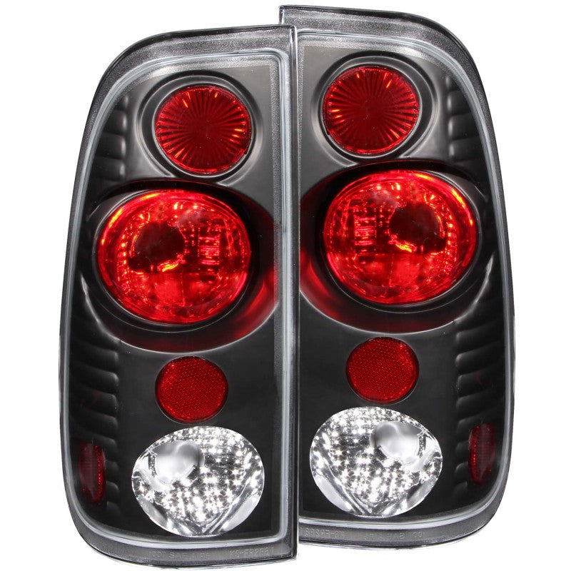ANZO 1997-2003 Ford F-150 Taillights Black G2 - anz211065