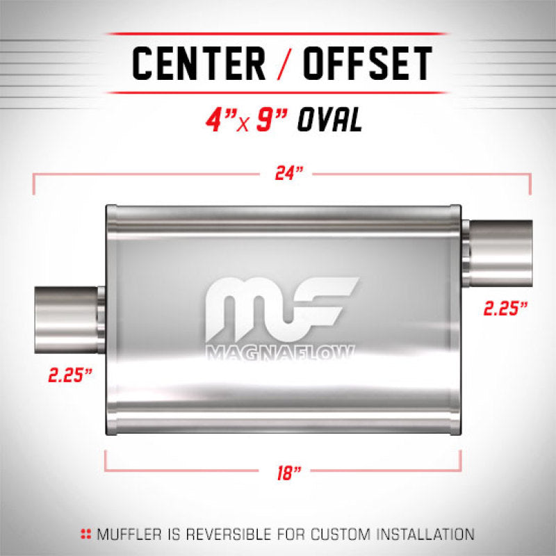 MagnaFlow Muffler Mag SS 4X9 18 2.25/2.2 - mag14355