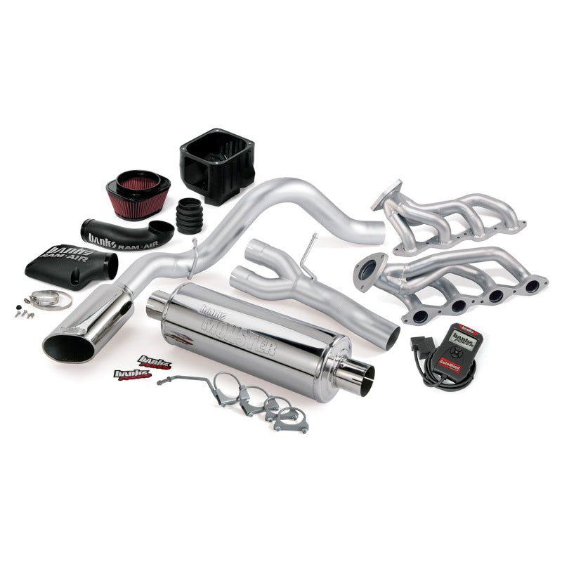 Banks Power 07-08 Chevy 4.8-6.0L (Non-Air Inj) PowerPack Sys - SS Single Exh w/ Chrome Tip - gbe48070