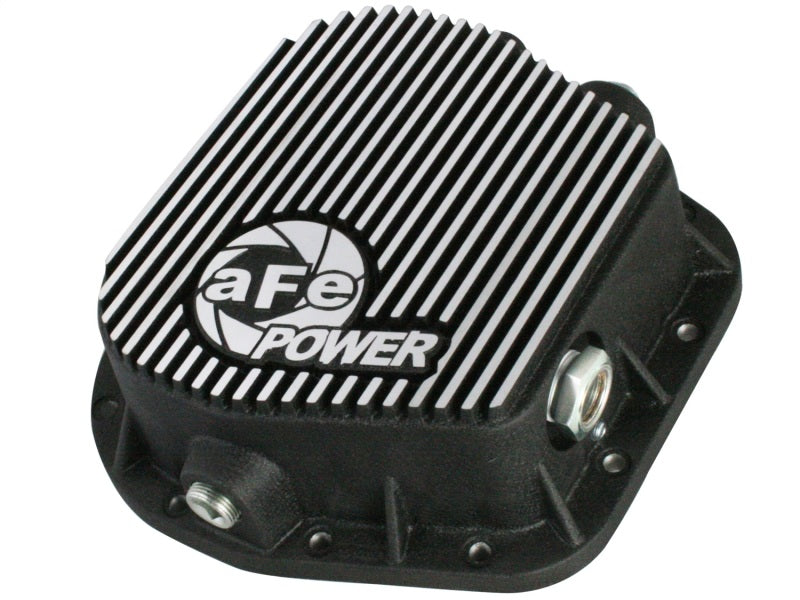 aFe Power Rear Differential Cover (Machined) 12 Bolt 9.75in 11-13 Ford F-150 EcoBoost V6 3.5L (TT) - afe46-70152