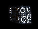 ANZO 2007-2013 Chevrolet Silverado 1500 Projector Headlights w/ Halo Chrome - anz111086