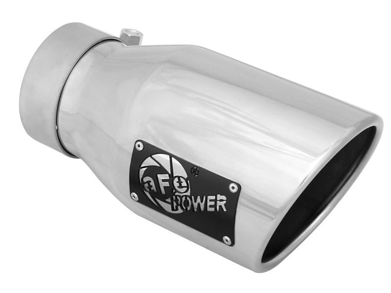 aFe MACH Force-Xp 3in Inlet x 4-1/2in Outlet x 9in Length 304 Stainless Steel Exhaust Tip - afe49T30451-P09