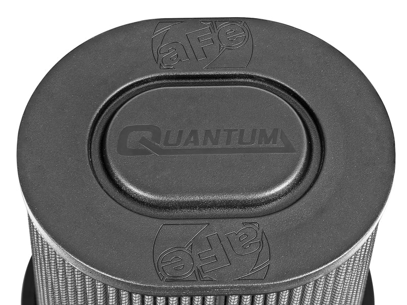 aFe Quantum Pro DRY S Air Filter Flat Top - 5in Flange x 9in Height - afe21-90098