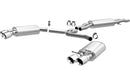 MagnaFlow 12-13 VW Golf L4 2.0L Turbocharged Dual Center Rear Exit Stainless Cat Back Perf Exhaust - mag15156