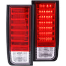 ANZO 2003-2009 Hummer H2 LED Taillights Red/Clear - anz311068