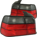 ANZO 1992-1998 BMW 3 Series E36 Taillights Red/Smoke - anz221200