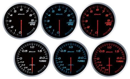 DEFI Advance BF Blue 80mm Tach 11000RPM - defiDF11003