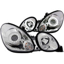 ANZO 1998-2005 Lexus Gs300 Projector Headlights w/ Halo Chrome - anz121143