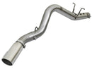 aFe LARGE BORE HD 5in 409-SS DPF-Back Exhaust w/Polished Tip 2017 GM Duramax V8-6.6L (td) L5P - afe49-44085-P