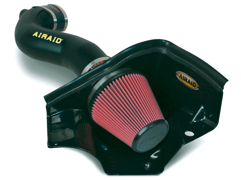 Airaid 11-14 Ford Mustang GT 5.0L Race Only (No MVT) MXP Intake System w/ Tube (Dry / Red Media) - air451-304