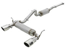 aFe Rebel Series 2.5in 409 SS Cat-Back Exhaust w/ Polished Tips 07+ Jeep Wrangler (JK) V6 3.6L/3.8L - afe49-48062-P