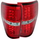 ANZO 2009-2014 Ford F-150 LED Taillights Red/Clear - anz311139