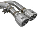 aFe MACH Force-Xp 3.5in. 304 SS C/B Exhaust w/o Muffler 15-18 BMW X5 M V8-4.4L (tt) - Polished Tip - afe49-36342-P