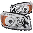 ANZO 2006-2008 Toyota Rav4 Projector Headlights w/ Halo Chrome (CCFL) - anz111121