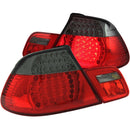 ANZO 2000-2003 BMW 3 Series E46 LED Taillights Red/Smoke 4pc - anz321186