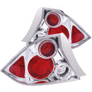 ANZO 2001-2003 Honda Civic Taillights Chrome w/ Halo - anz221045
