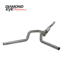 Diamond Eye KIT 4in CB MFLR RPLCMENT PIPE DUAL SS: 2006-2007.5 CHEVY/GMC 6.6L 2500/3500 - depK4124S-RP