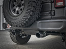 aFe Rebel Series 2.5in 304 SS Cat-Back Exhaust w/ Black Tips 2018+ Jeep Wrangler (JL) V6 3.6L - afe49-38066-B