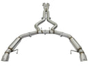 aFe MACHForce XP 3in Aggressive Toned Cat-Back Exhausts w/ Polished Tips 15-17 Ford Mustang V6/V8 - afe49-33088-P